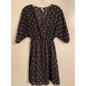 Black + White Polka Dot Dress